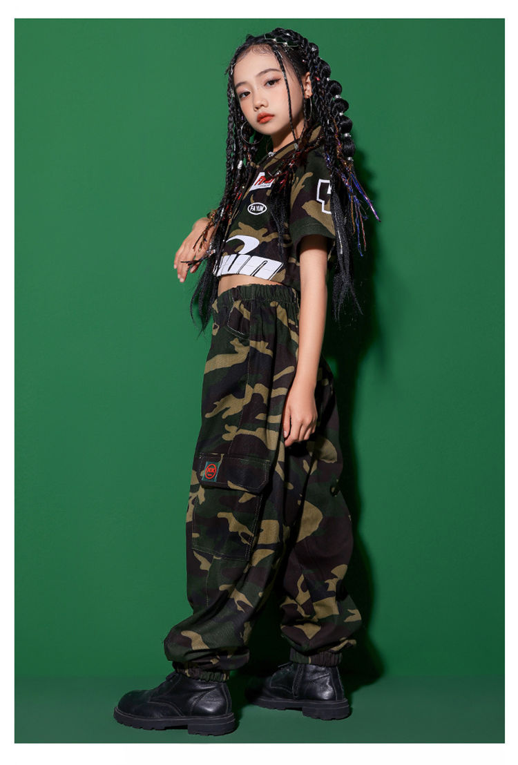 楽天市場】迷彩 キッズダンス衣装 セットアップ ヒップホップ 迷彩