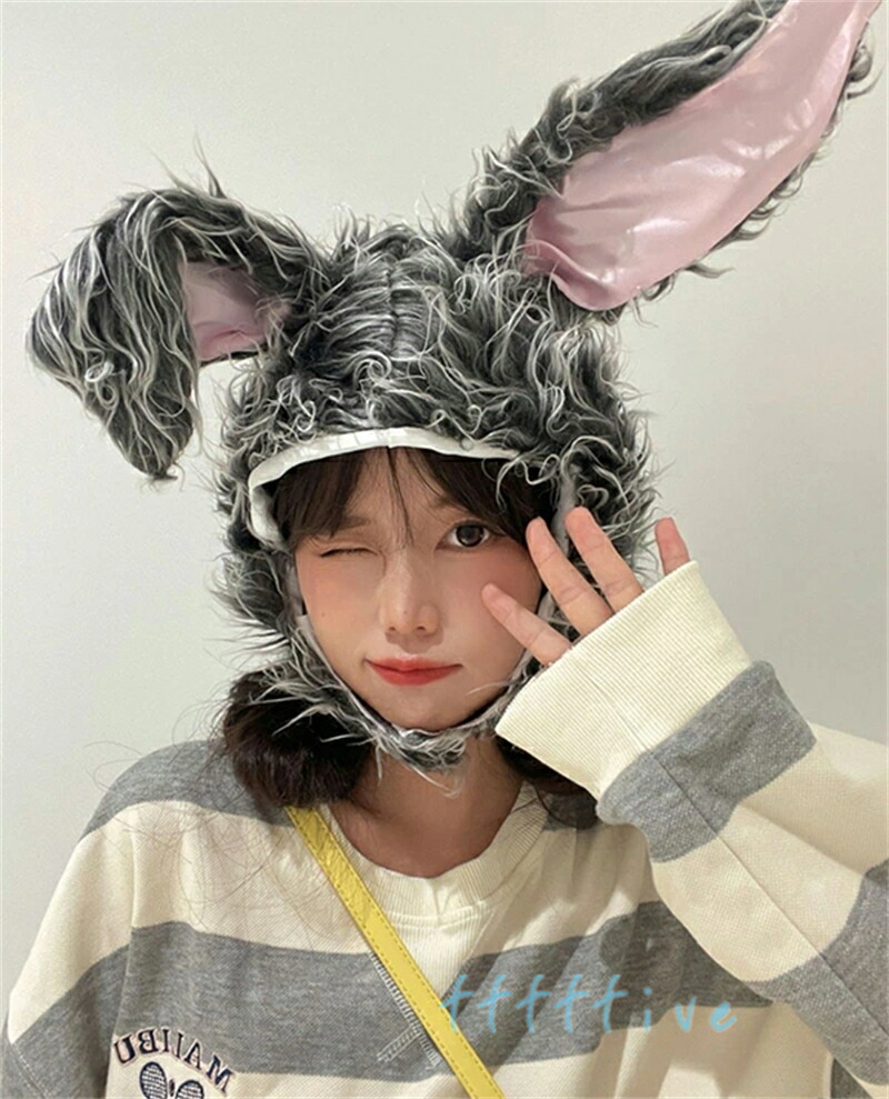楽天市場】＼ランキング1位／2024年 うさぎ 被り物 ハロウィン 帽子