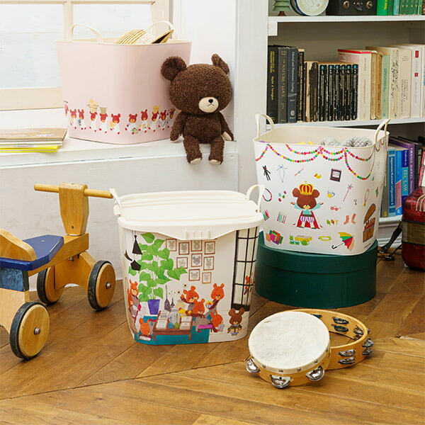 楽天市場】スタックストー バケット Mサイズ くまのがっこう 25L 収納