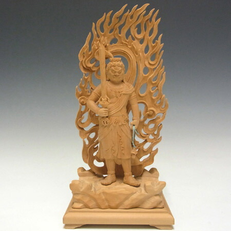 楽天市場】木彫り 仏像 不動明王 立像 高さ28cm 榧製 [Ryusho] : 龍祥本舗