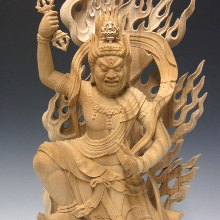 楽天市場】木彫り 仏像 蔵王権現 立像 高さ47cm 楠製 [Ryusho] : 龍祥本舗