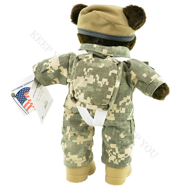 楽天市場】テディベア ミリタリー仕様 約25cm パラシュート 部隊 軍隊