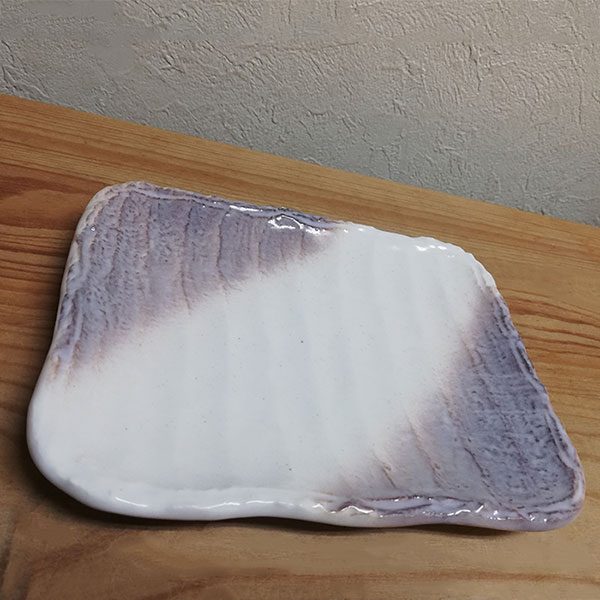 楽天市場】【取寄品】 萬古焼 かすみ志野 5号長角皿中皿 お皿 付出皿