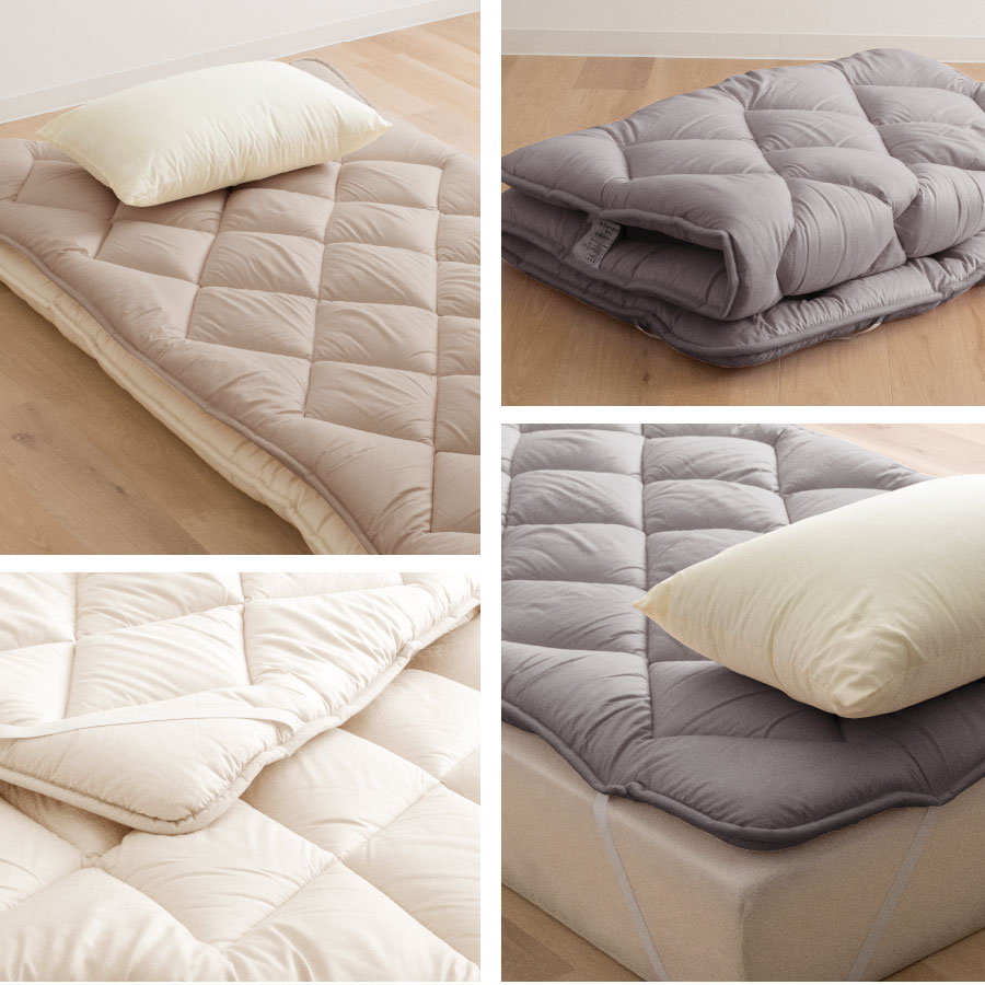 楽天市場】日本製 羊毛100% 超ボリューム 敷きパッド 洗える ダブル