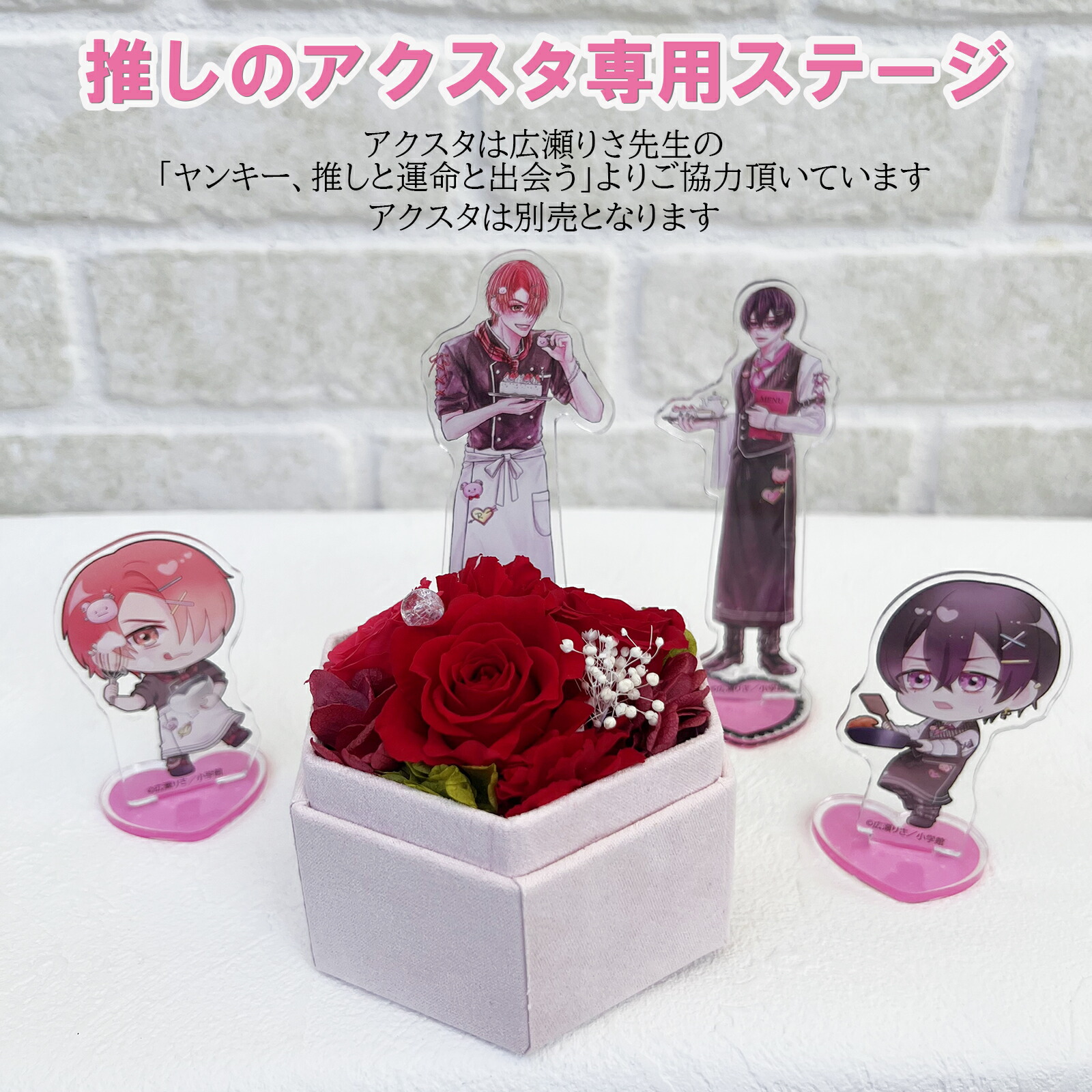 楽天市場】推し活「10色 フラワーステージBOX 」 プリザーブドフラワー