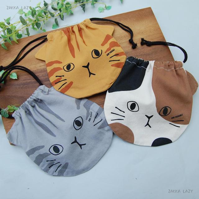 楽天市場】【最大800円OFFクーポン】PO ネコ巾着 テクノプライム 巾着