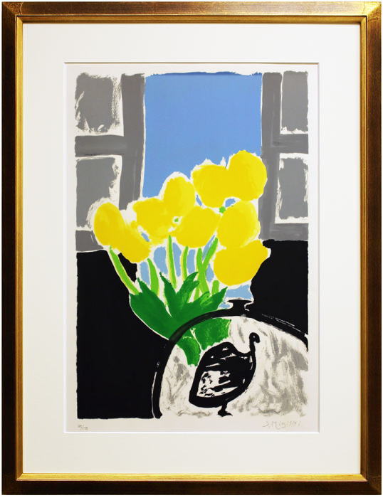 楽天市場】三岸節子『黄色い花』リトグラフ版画【中古】 : 内田画廊