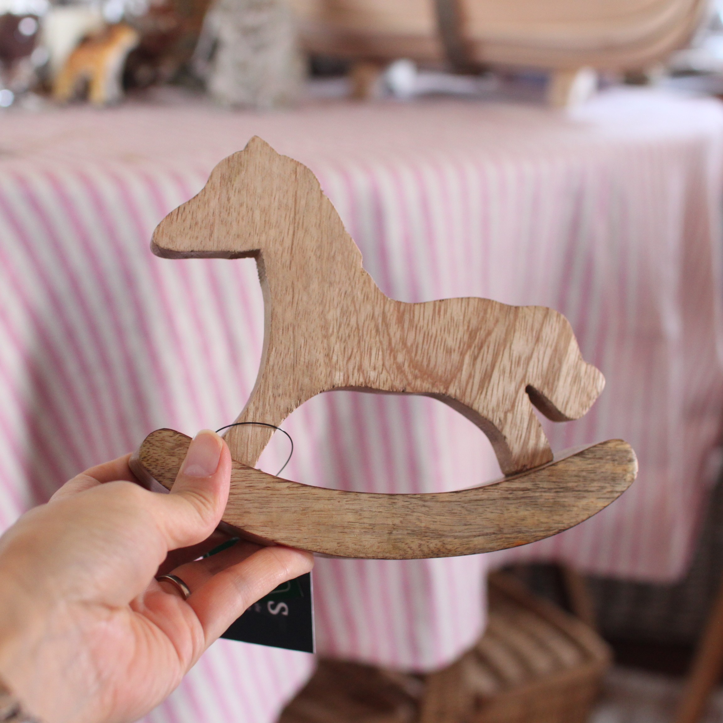 楽天市場】ウッドロッキングホース 木馬 ゆらゆら 揺れる 木のおもちゃ