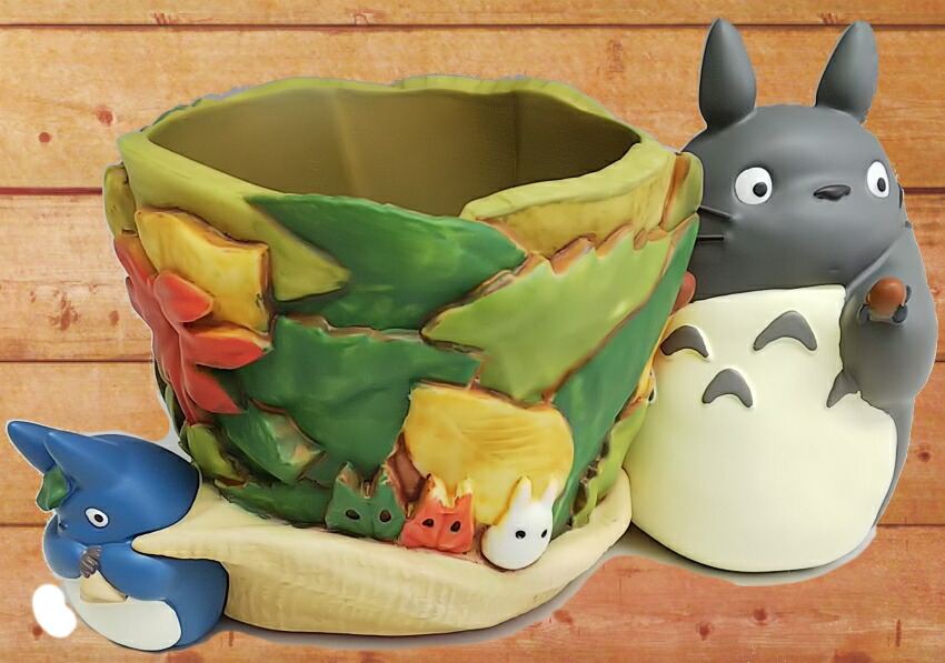 楽天市場】ジブリプランターカバー「となりのトトロ 葉っぱあつめ