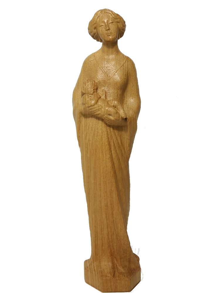 イタリアのレーピ社製の木彫り聖母子像「リバティースタイル」 創業100年《レーピ》木彫り 聖母マリア像 36cm「ルネサンス」聖母子像