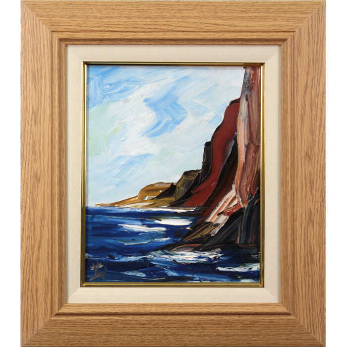 楽天市場】絵画 山本茂 油絵・油彩画 『断崖 』 崖 海 風景 一点物