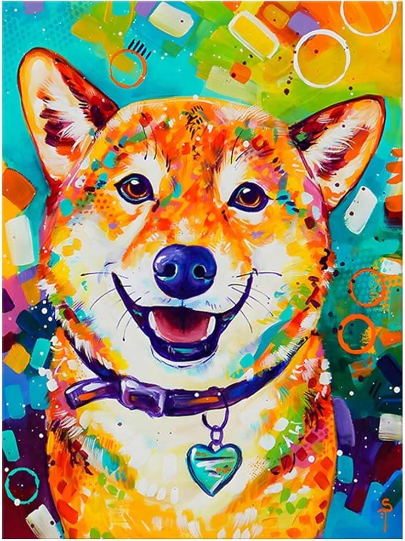 楽天市場】アートパネル 犬 柴犬 動物 W50cm H70cm アートフレーム