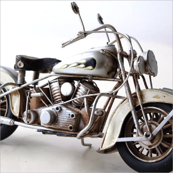 楽天市場】置物 オブジェ バイク おもちゃ アンティーク調 おしゃれ