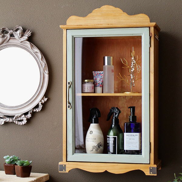 楽天市場】キャビネット 扉付き 木製 ガラス 収納棚 スリム 薄型