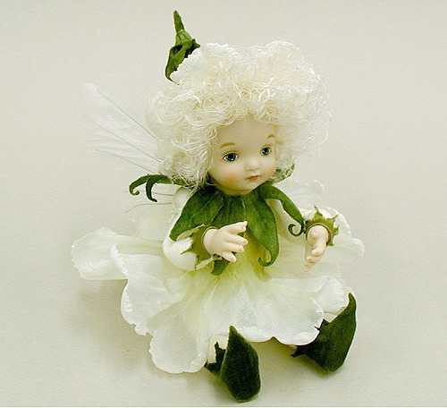 【レア 若月まり子さん創作】お花の妖精人形♪エルフィンフローリービスクドール Amazon.co.jp: 若月まり子 虹の妖精人形 エルフィンフローリー ビスク