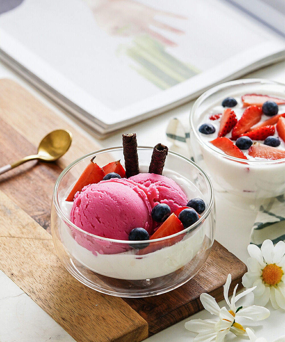 楽天市場】ダブルウォール デザート・ボウル グラス 小鉢 サラダボウル