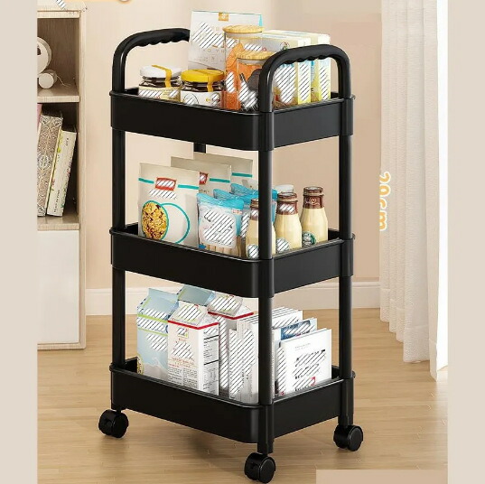 楽天市場】キッチンワゴン キッチンカート 収納カート キャスター付き