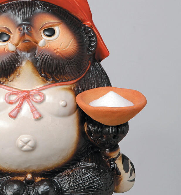 楽天市場】鬼門喜門狸 (赤) 福鬼喜門狸 信楽焼 たぬき 陶器 狸 置物