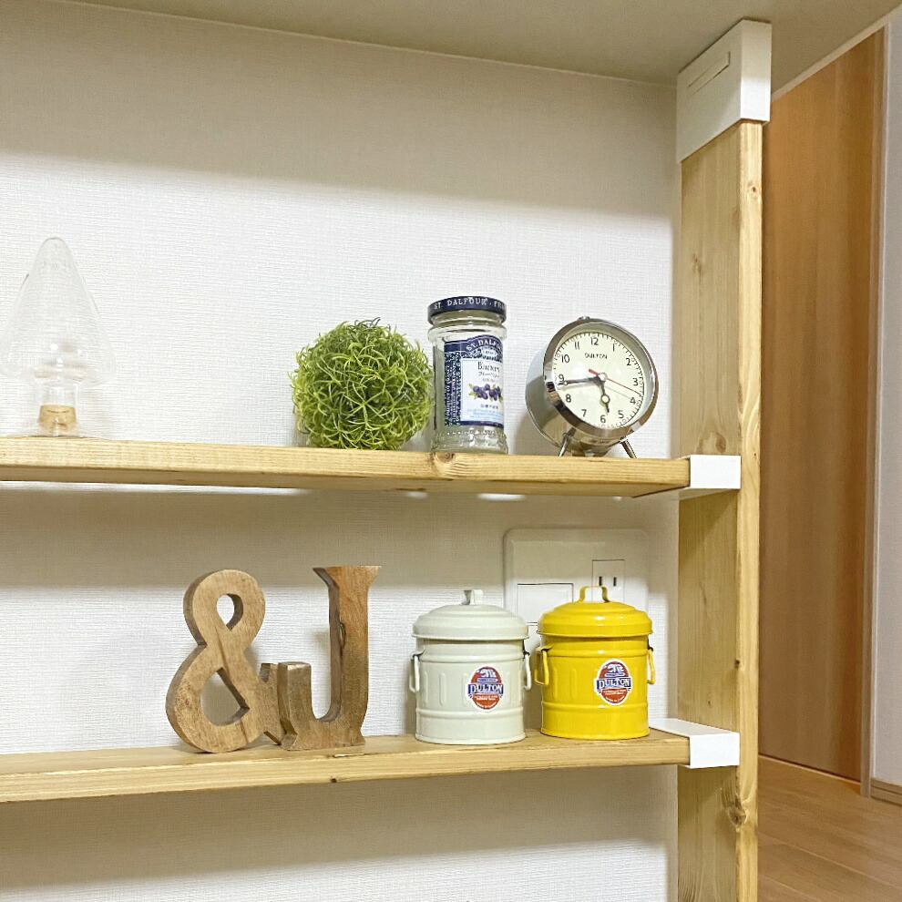 楽天市場】カウンター上 突っ張り棚 DIY ラブリコ 収納 つっぱり 木製