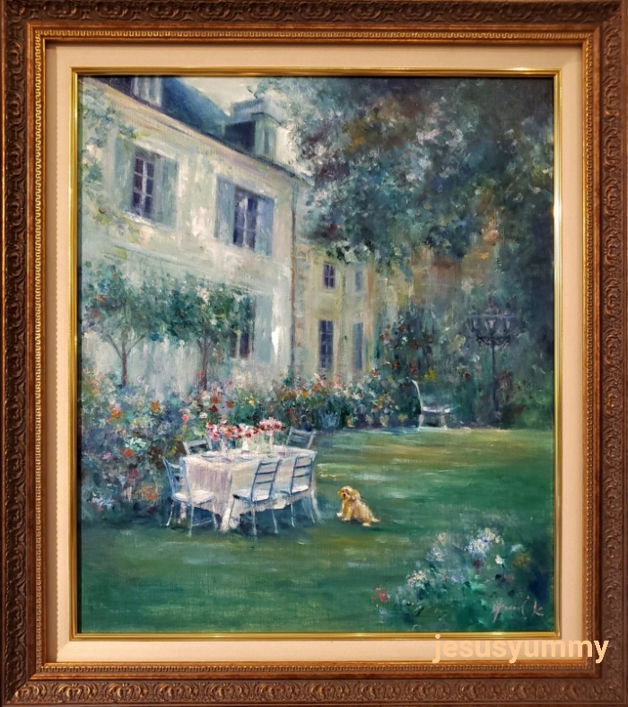 油絵絵画 イヴリィ クレジィシュル コール風景画 水谷方早子 4F 油絵