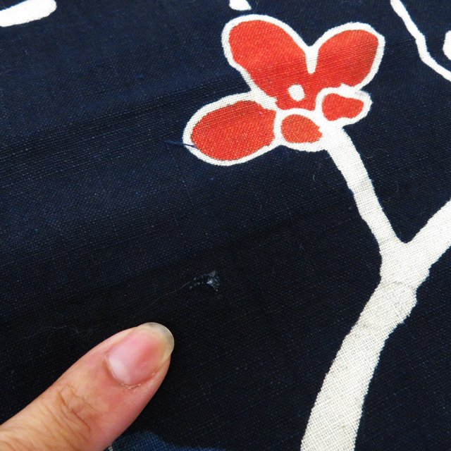 楽天市場】藍染 筒描き 筒書き つつがき 鶴 亀 松竹梅 古裂 時代布