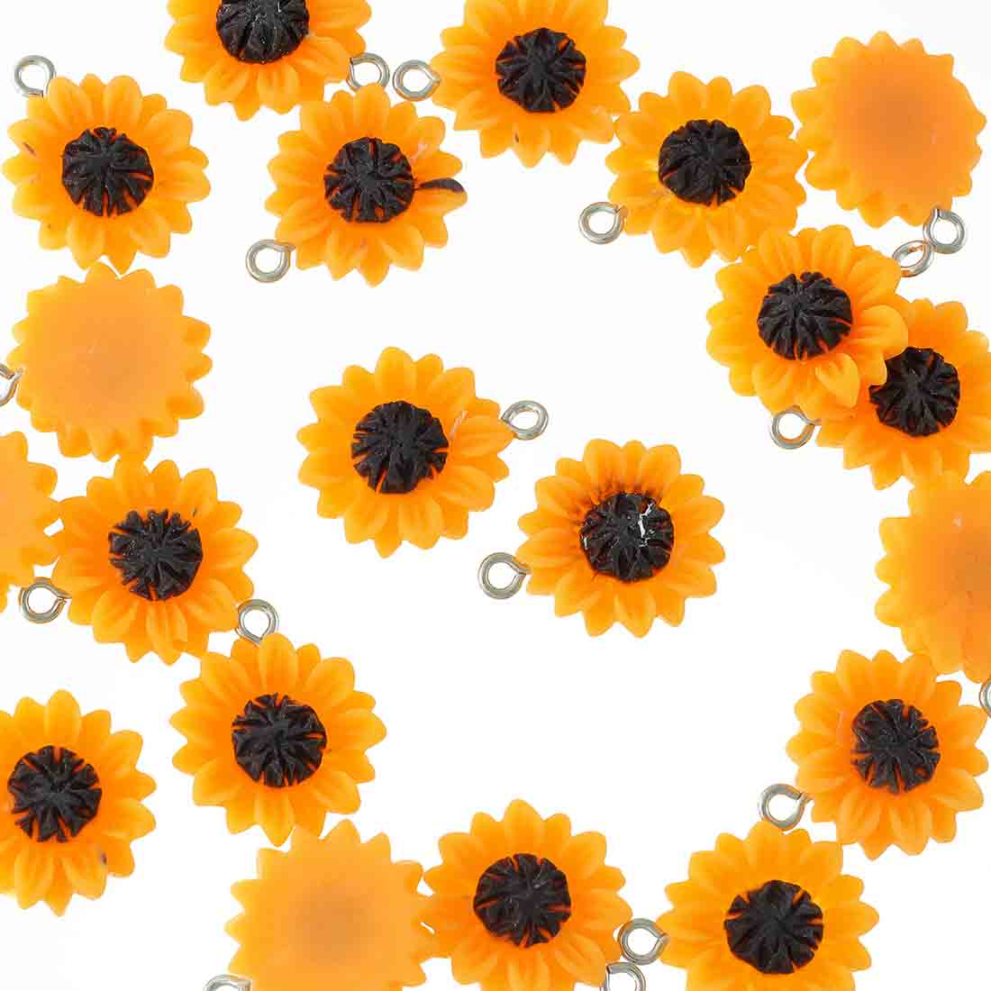 楽天市場】【2点以上まとめ買いで得得】 チャームパーツ ひまわり