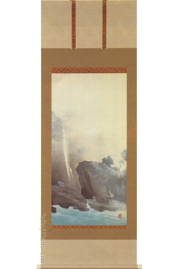 楽天市場】横山大観 掛け軸 曳船 送料無料 【掛軸】【一間床・半間床