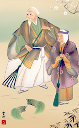 楽天市場】掛け軸 高砂 （清水雲峰） 送料無料 掛軸 : 掛け軸・絵画の