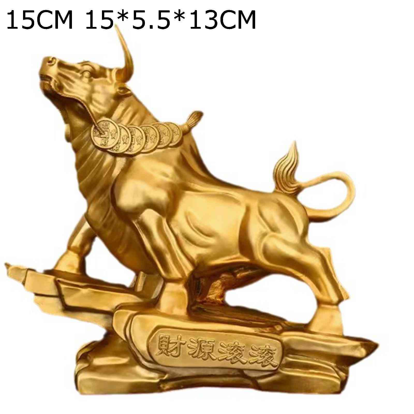 楽天市場】風水置物 牛の銅像 銅牛 牛 十二支置物 うし 金運 財運 開運