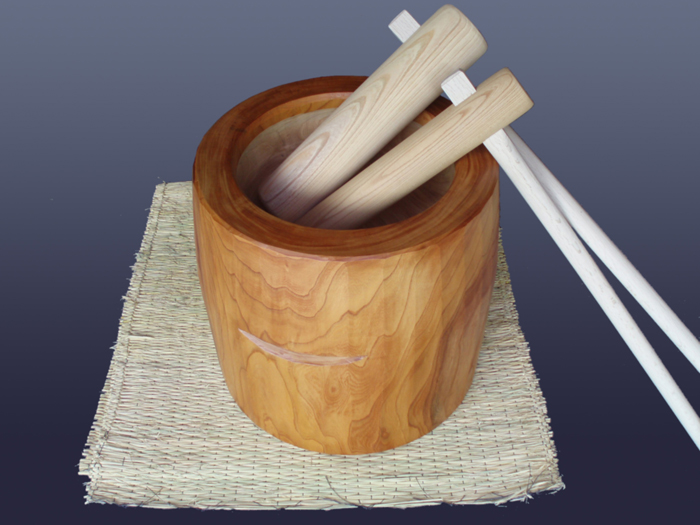 楽天市場】◎欅（ケヤキ）餅つき臼（うす） 尺9(φ57)臼・・・4升用