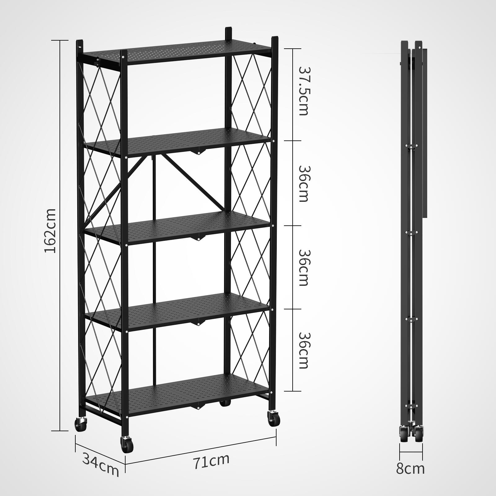 楽天市場】【折りたたみ式 組立不要届いてすぐ使える】スチールラック