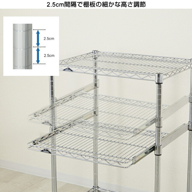 楽天市場】ルミナス 公式 ラック パーツ スライド 棚 棚板 引き出し