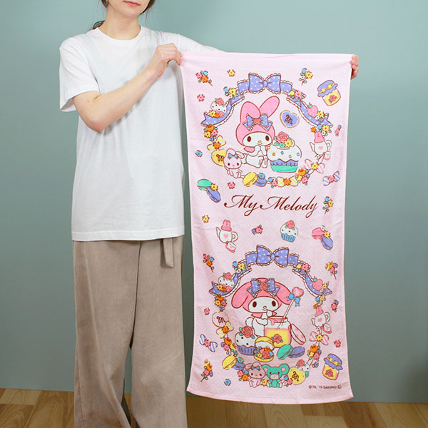 楽天市場】バスタオル 50×100cm コンパクトバスタオル マイメロディ