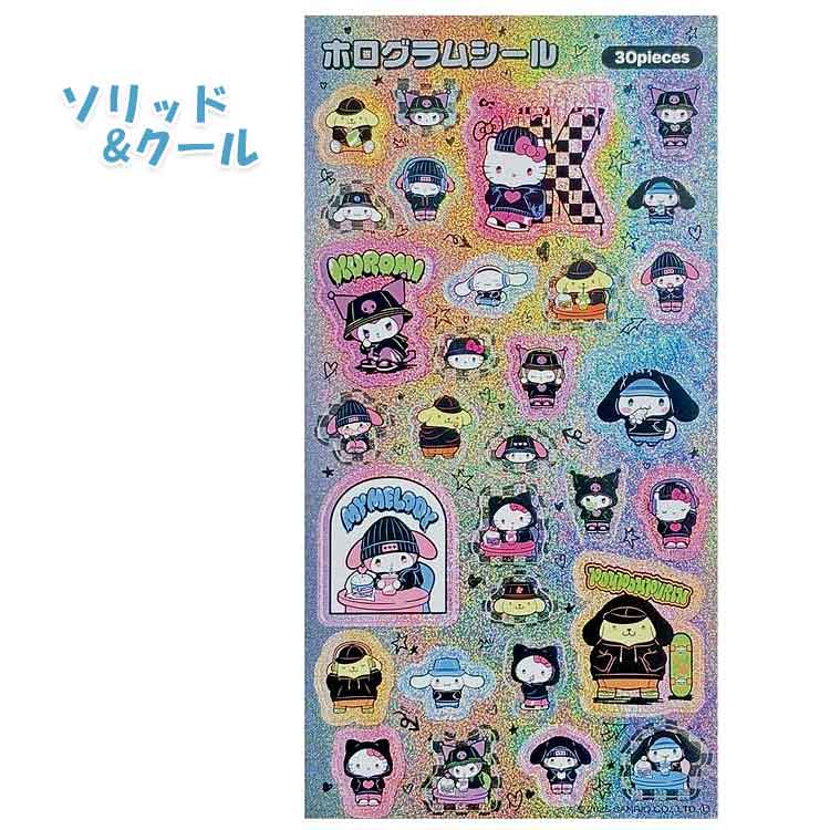 楽天市場】サンリオキャラクターズ 銀ホロシール ホログラムシール