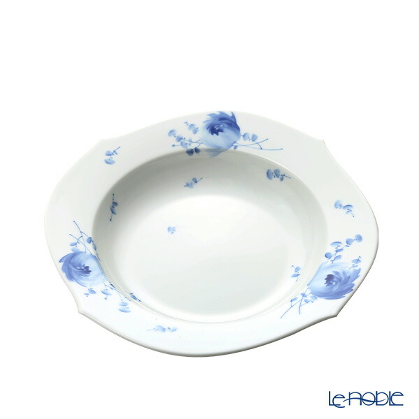 値下げしました)マイセン・青い花・23.5cmスープ皿2枚セット28488