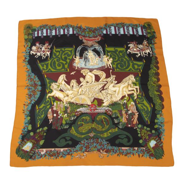 楽天市場】エルメス スカーフ 太陽王の祝典（バッグ・小物・ブランド