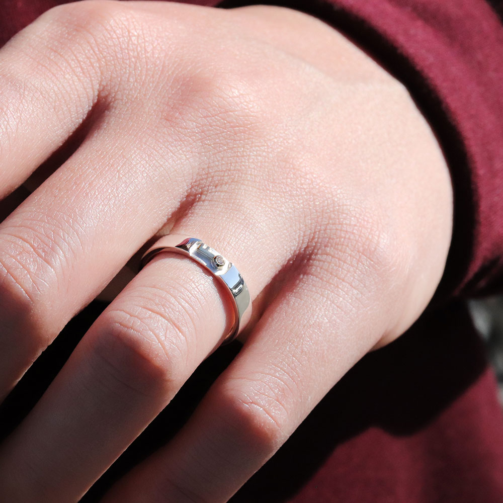 楽天市場】ペアリング ゴールド カップル 2個セット ダイヤモンド