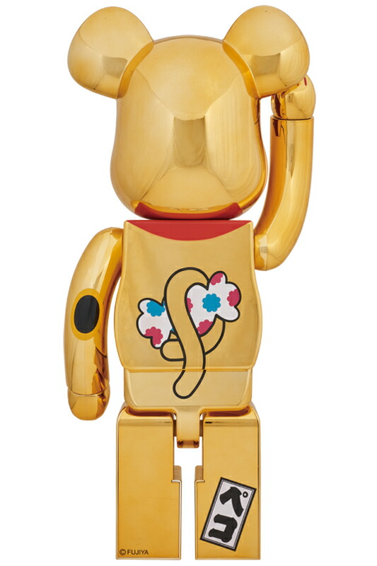 楽天市場】BE@RBRICK 招き猫 ペコちゃん 金メッキ 1000％ : MEDICOM