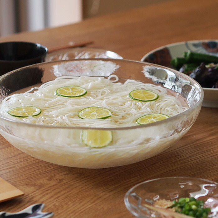 楽天市場】【25日限定クーポン対象】廣田硝子 吹雪 大鉢 フロスト無