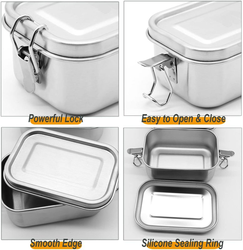 楽天市場】小型ステンレススチール食品保存容器セット | 再利用可能な