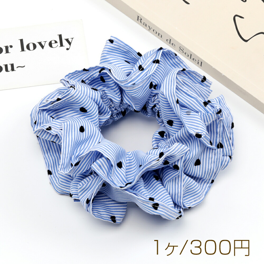 楽天市場】シュシュ ストライプ柄 キュート ヘアゴム ヘアアクセサリー