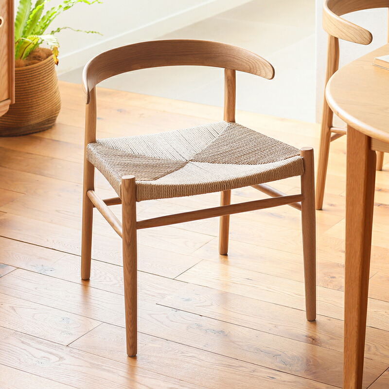 楽天市場】ダイニングチェア folk round arm チェア アームチェア 椅子