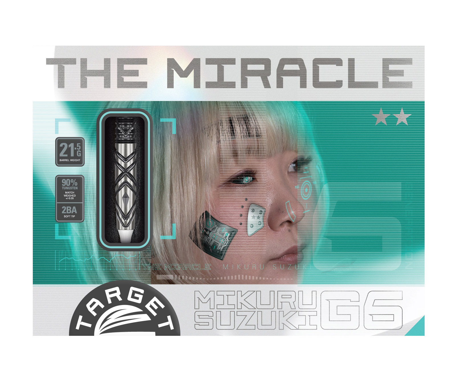 楽天市場】【送料無料】ダーツ バレル【ターゲット】ザ ミラクル G6