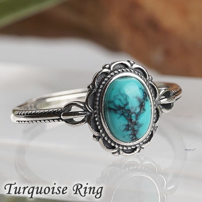 楽天市場】【一点物】【フリーサイズ】ターコイズ リング 指輪 天然石