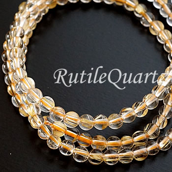 楽天市場】【極細】【高品質】 ルチルクォーツ AAA 4mm ブレスレット