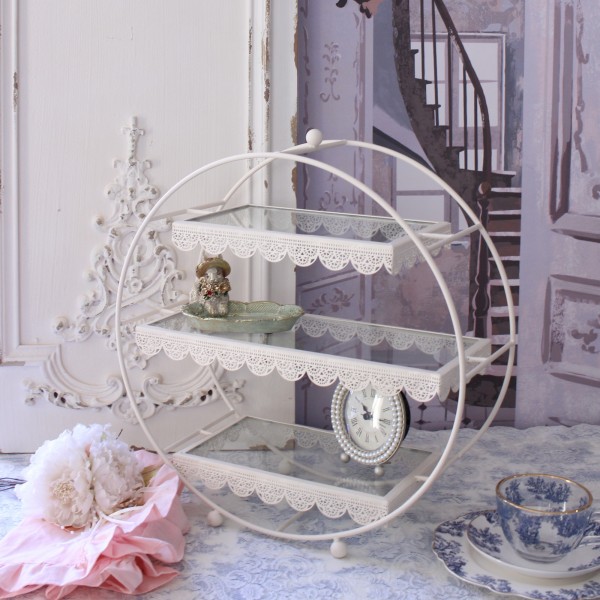 楽天市場】ディスプレイスタンド ディスプレイラック3段トレイ ガラス