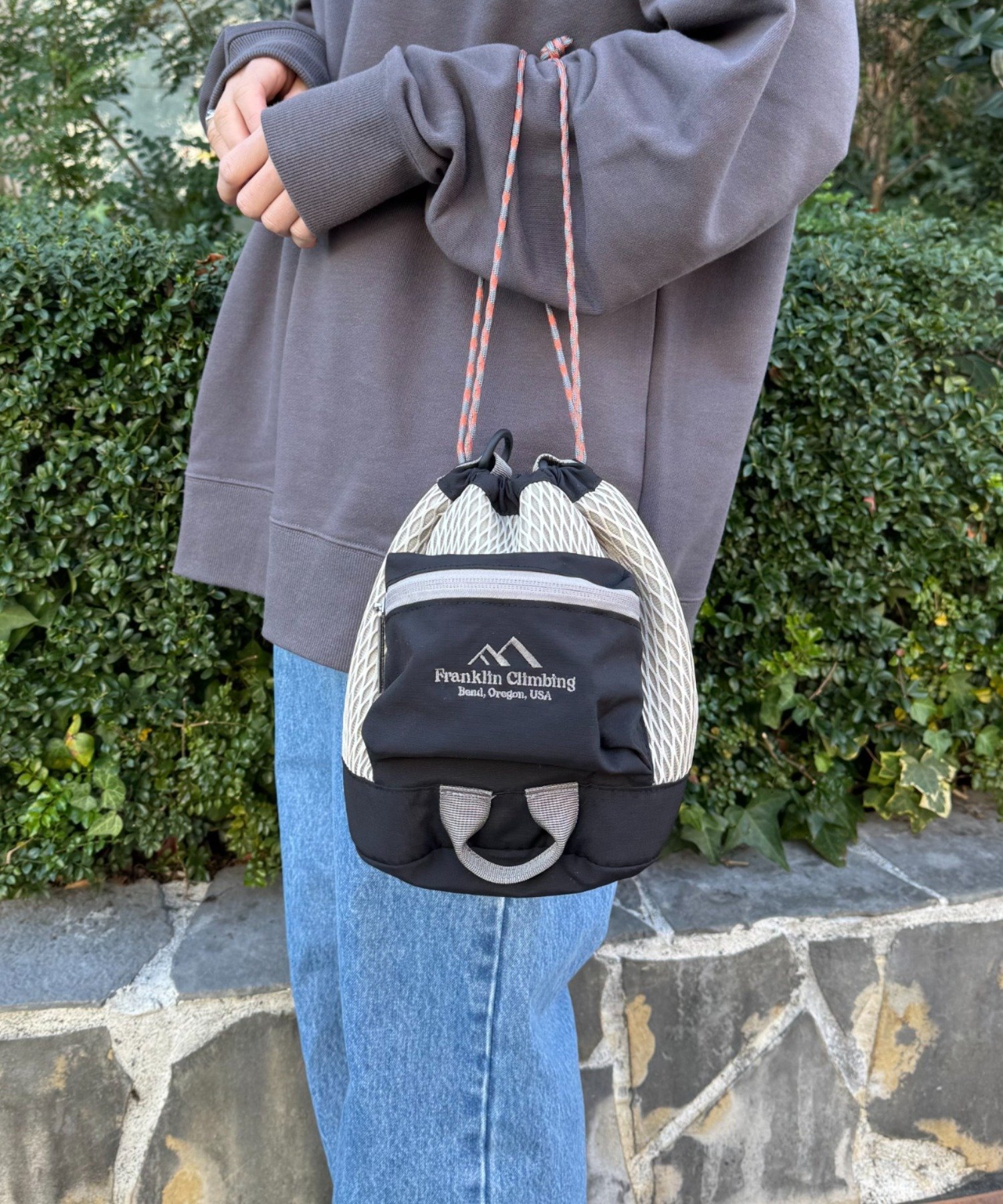 CIAOPANIC TYPY｜【Franklin Climbing】メッシュ巾着ショルダーバッグ
