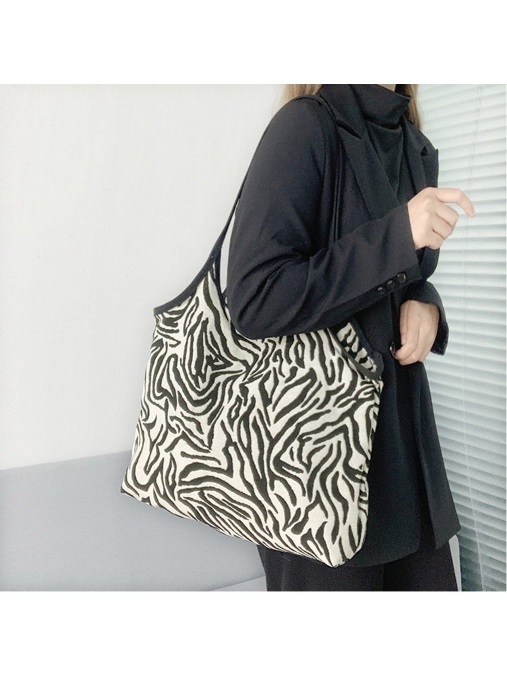 miniministore｜トートバッグ キャンバス ゼブラ柄 韓国 | Rakuten