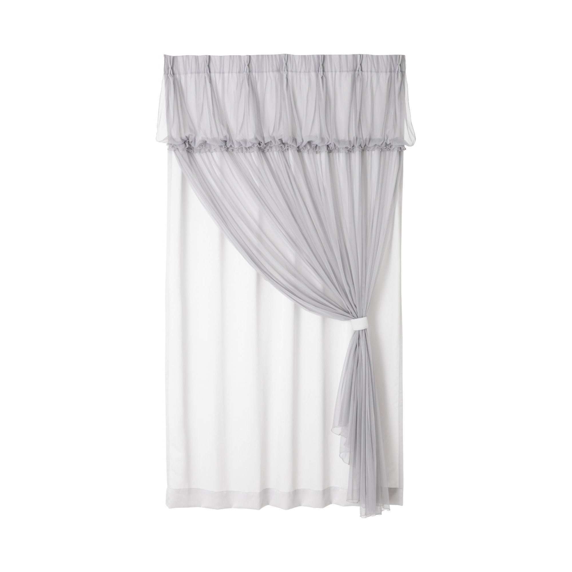 Francfranc｜チュールバルーン ダブルカーテン H2000×W1000(レース