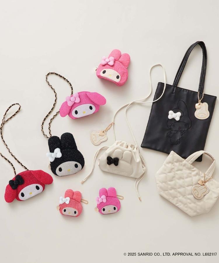 OPAQUE.CLIP｜【マイメロディ】たれ耳フェイス型キラキラシェルポーチ